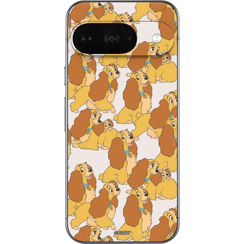 Disney Lady & The Tramp Lady Pattern Google Pixel 9 Skin